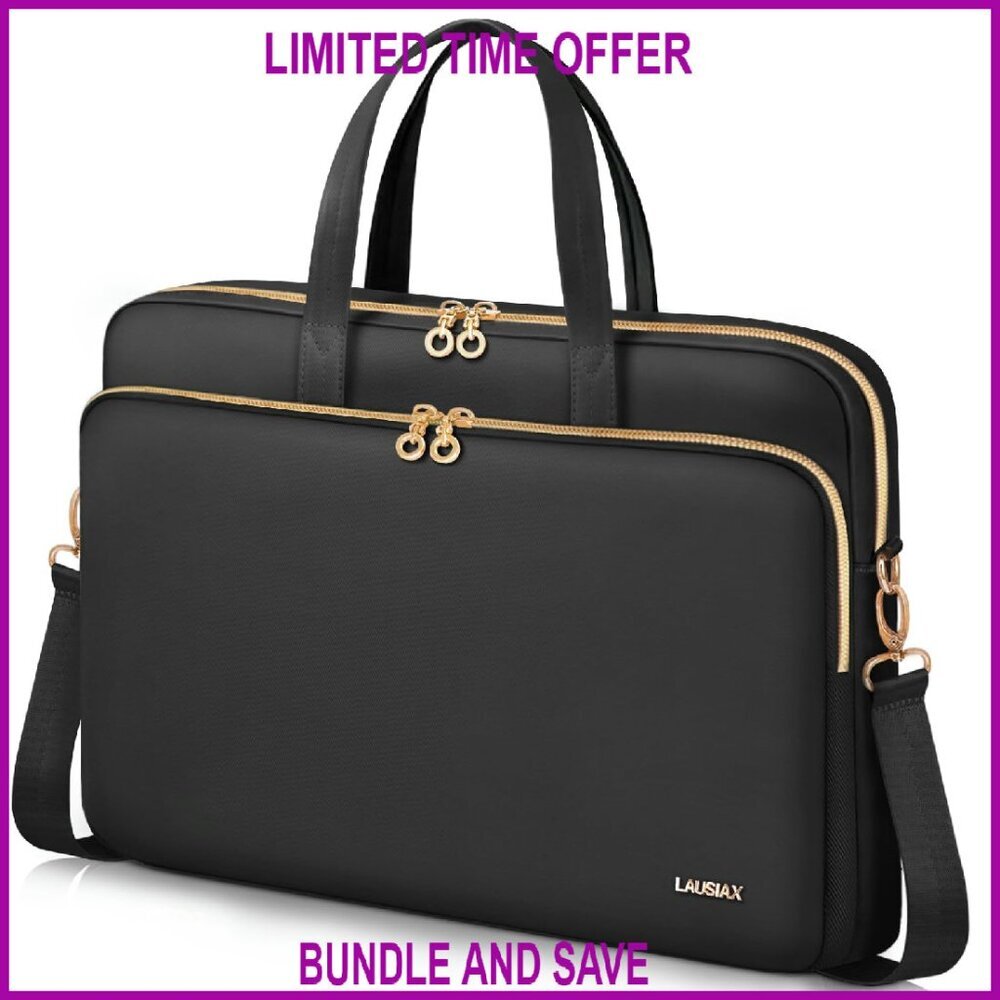 15.6-16 Inch Laptop Messenger Bag with Adjustable Strap & Handle